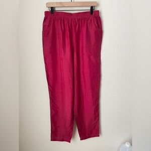 Sk Wear by Sk & Company Red Silk Pants Men’s Size Large Elastic Waist